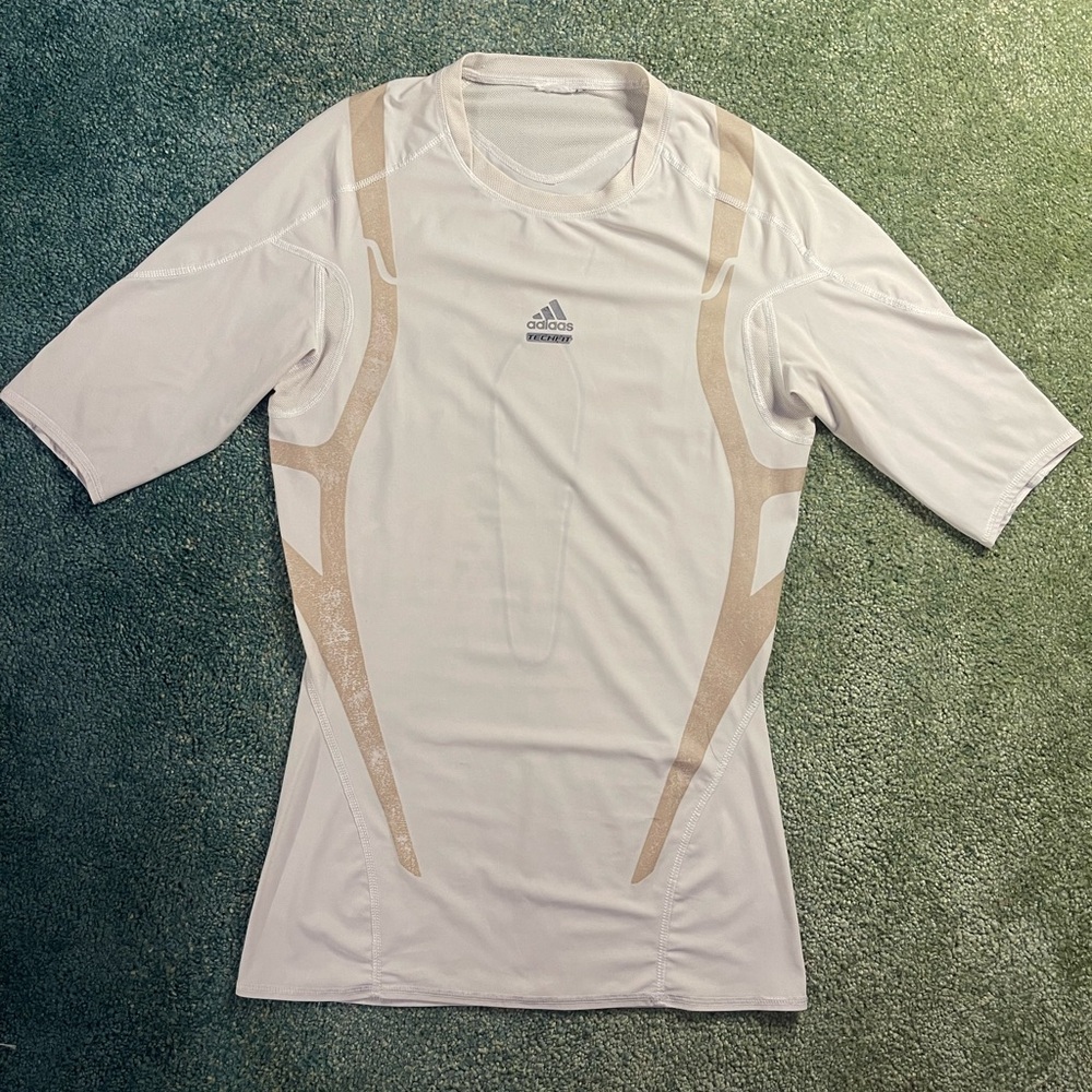 Adidas Men's Techfit Compression White training Tee